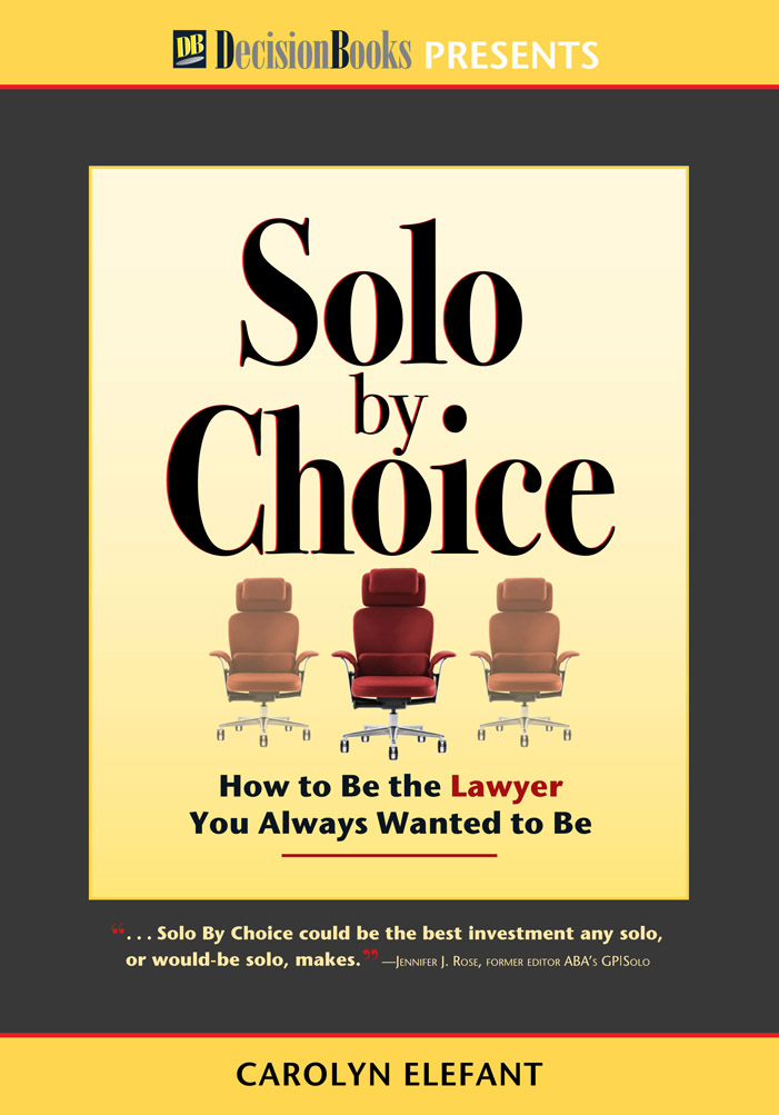 Solo By Choice Book