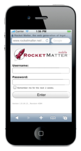 Rocket Matter's Optimized Mobile Version on the iPhone