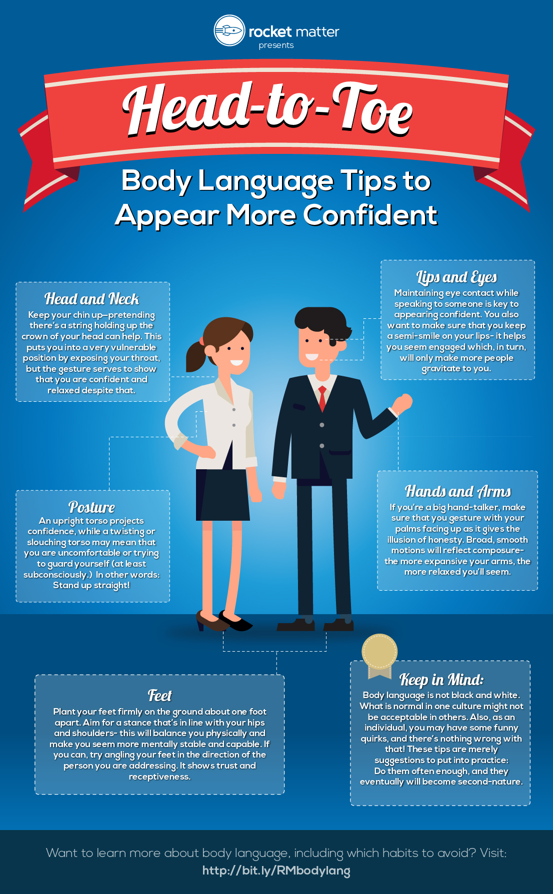 Head-to-Toe Body Language Tips to Appear More Confident (Infographic)