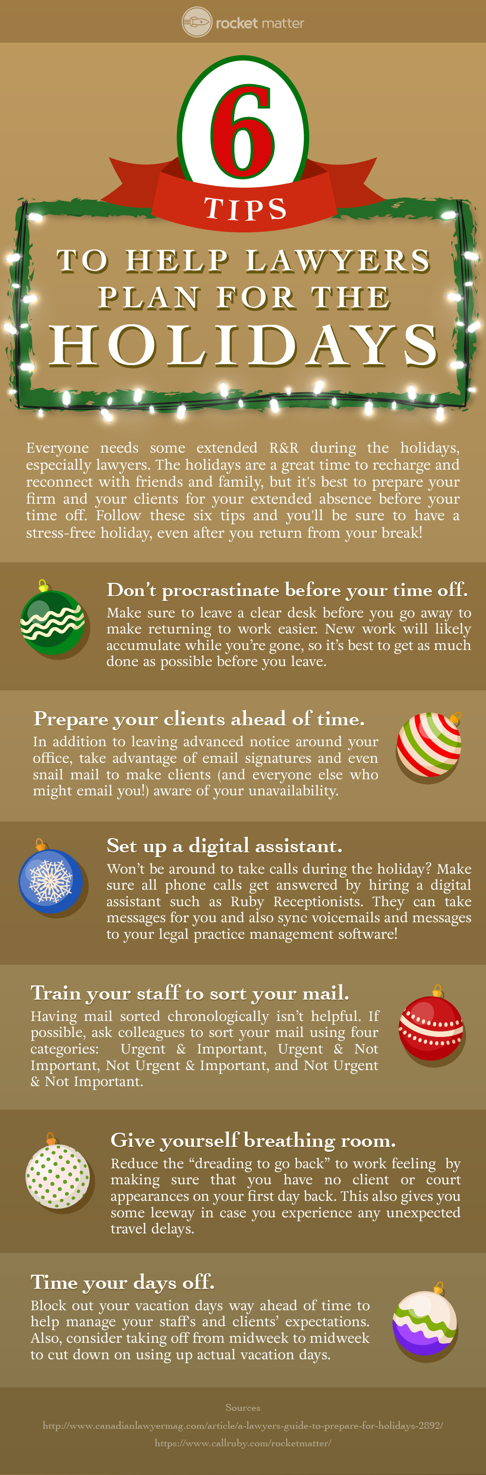 6 Tips to Help Lawyers Plan for the Holidays (Infographic)