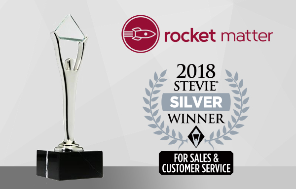 Rocket Matter Wins Fourth Consecutive Stevie® Award for Outstanding Customer Service