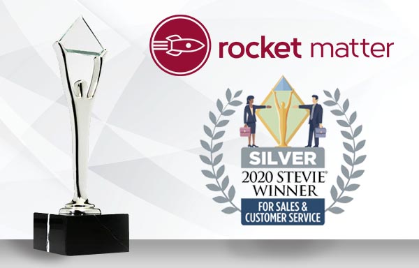 rocket matter 2020 silver stevie award winners for sales and customer service